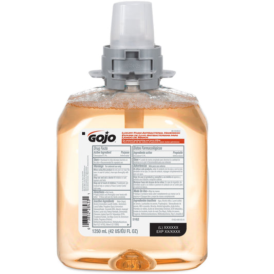 Antibacterial Soap GOJO® Foaming 1,250 mL Dispenser Refill Bottle Fruit Scent - 5162-04