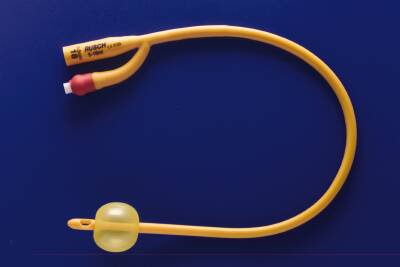 Teleflex LLC Rsch Gold Foley Catheter, 20 Fr., 5 cc, Straight Tip 180705200, Box of 10