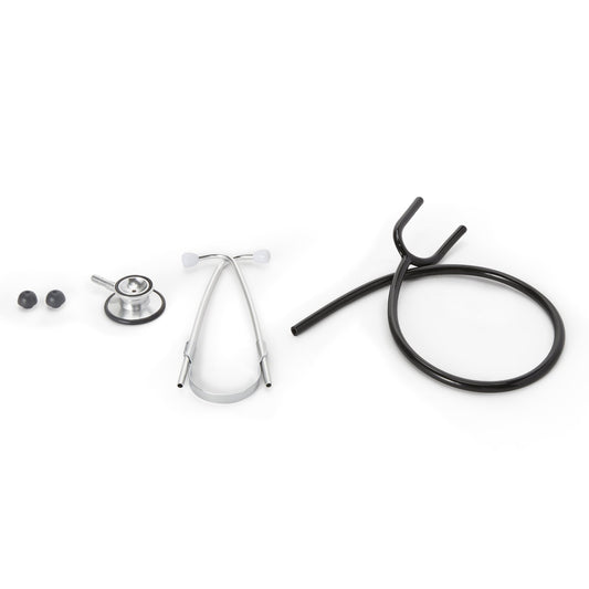 General Exam Stethoscope McKesson Black 1-Tube 22 Inch Tube Double Sided Chestpiece - 01-670BKGM