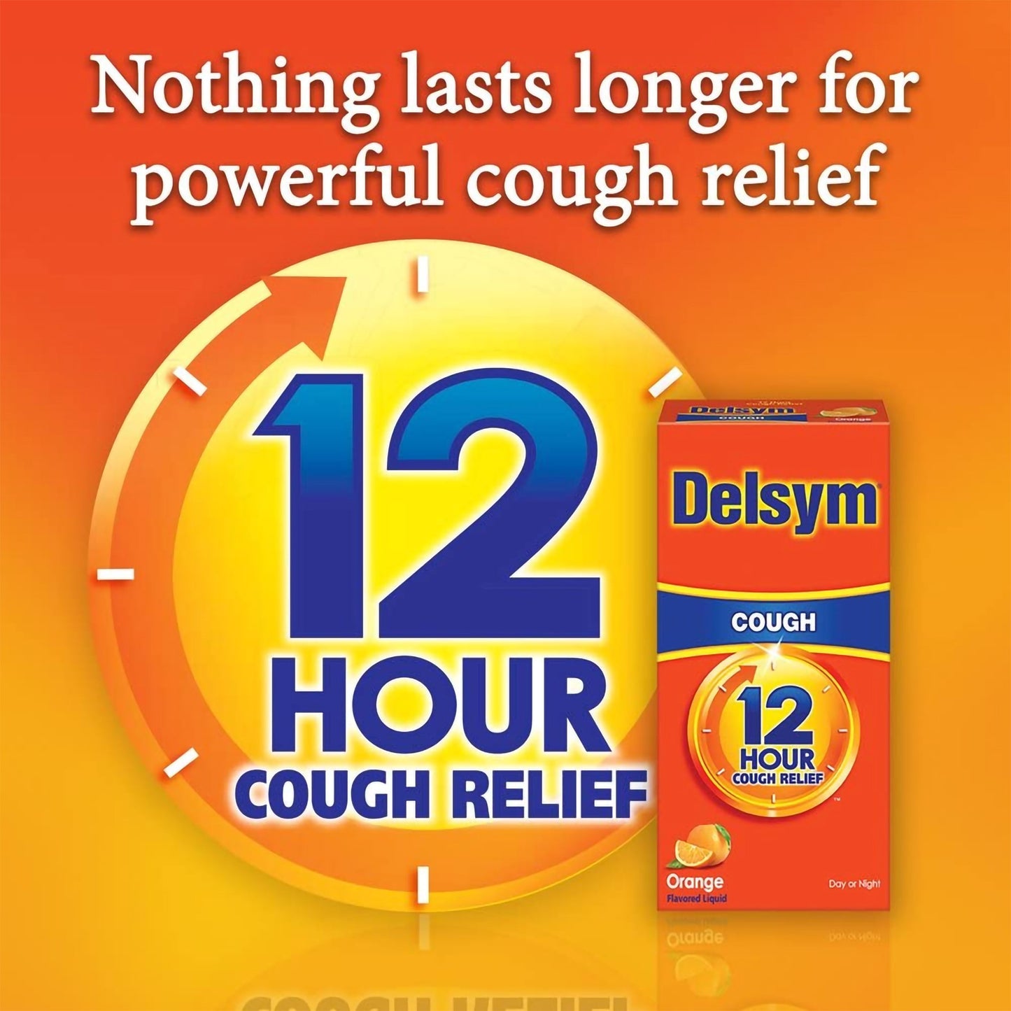 Delsym® 12 Hour Cough Relief, Orange Flavor 63824017563