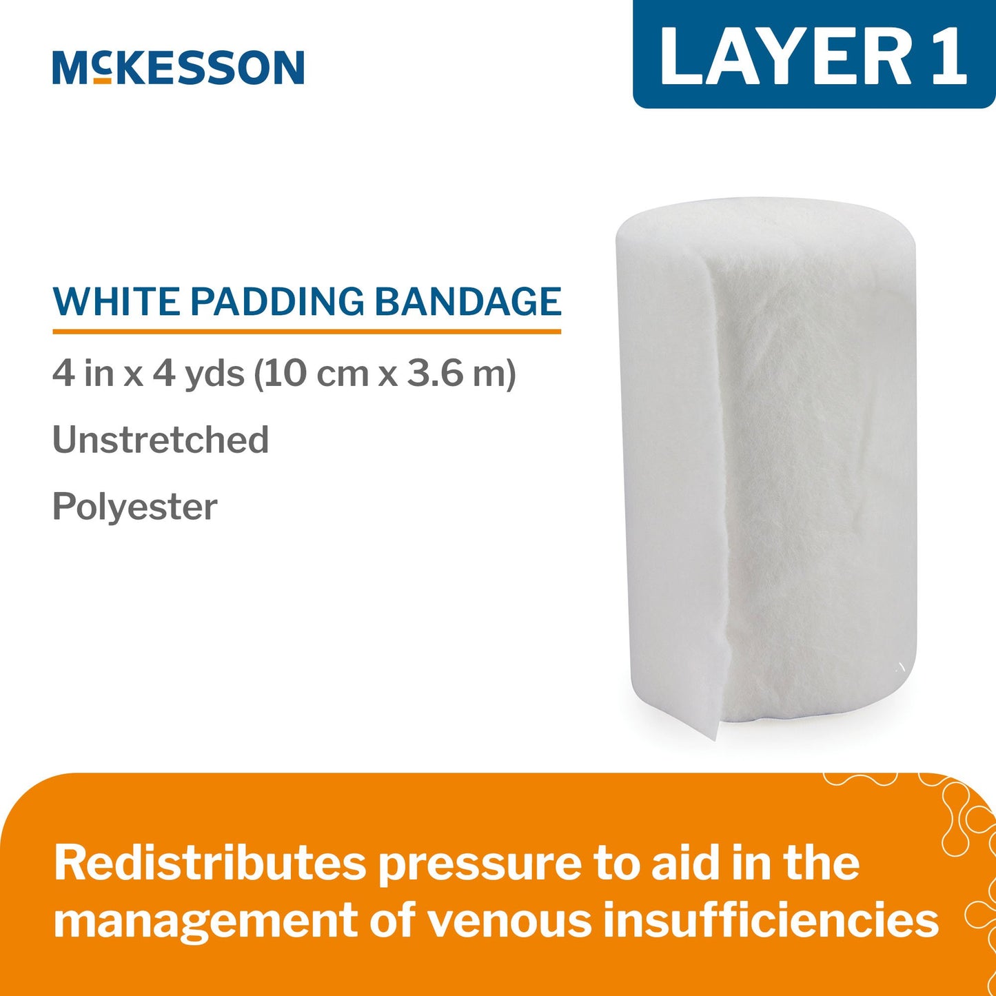 McKesson Self-adherent Closure 4 Layer Compression Bandage System 1008