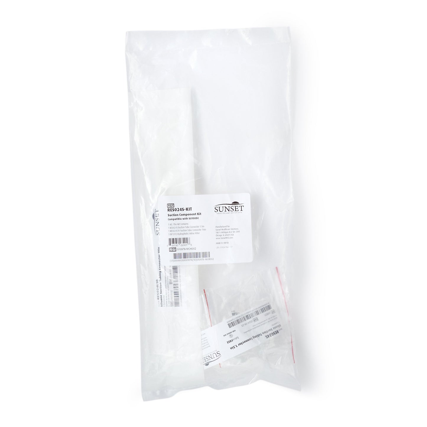 Sunset Healthcare Solutions Suction Filter Component Kit RES024S-KIT