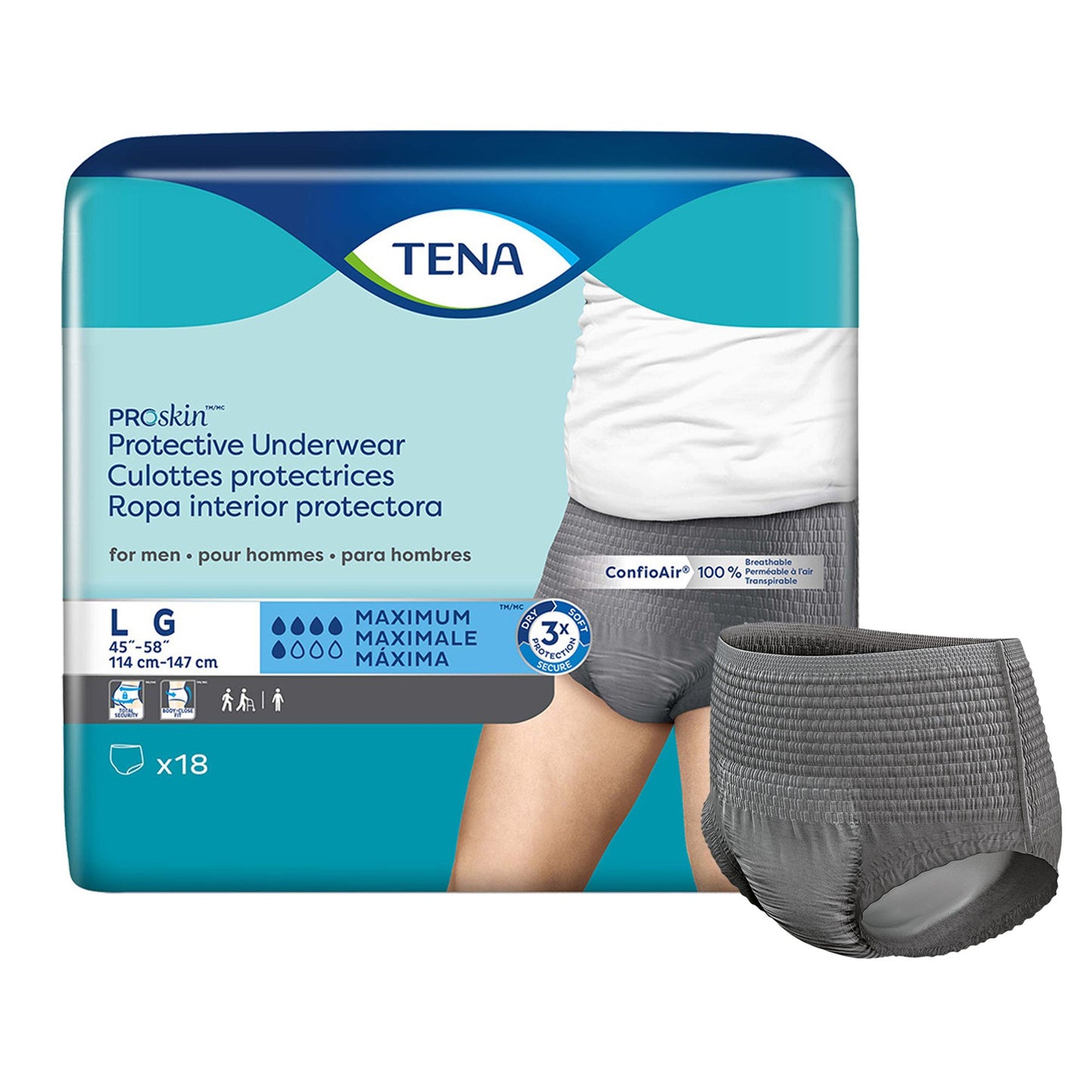 Tena® ProSkin™ Maximum Absorbent Underwear for Men, Large 73530