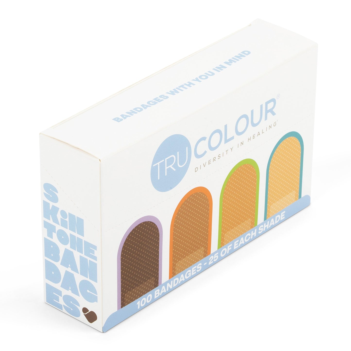 TruColour® Beige / Olive / Brown / Dark Brown Adhesive Strip, 1 x 3 Inch TCB-VBX100