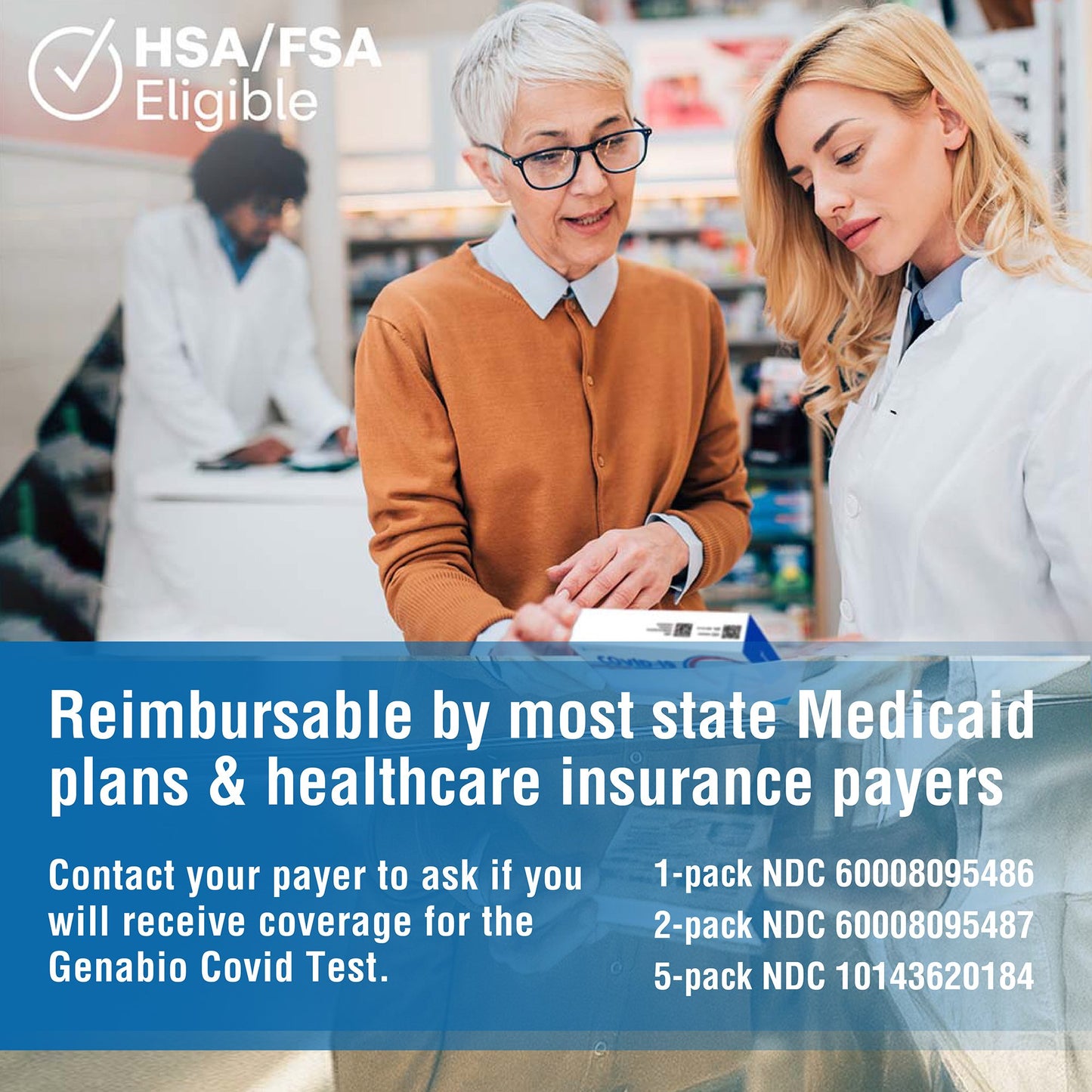 Genabio® COVID-19 at Home Rapid Self-Test Kit, Two Tests per Pack RA9-E00302