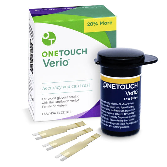 Blood Glucose Test Strips OneTouch® Verio® 50 Strips per Pack 022978