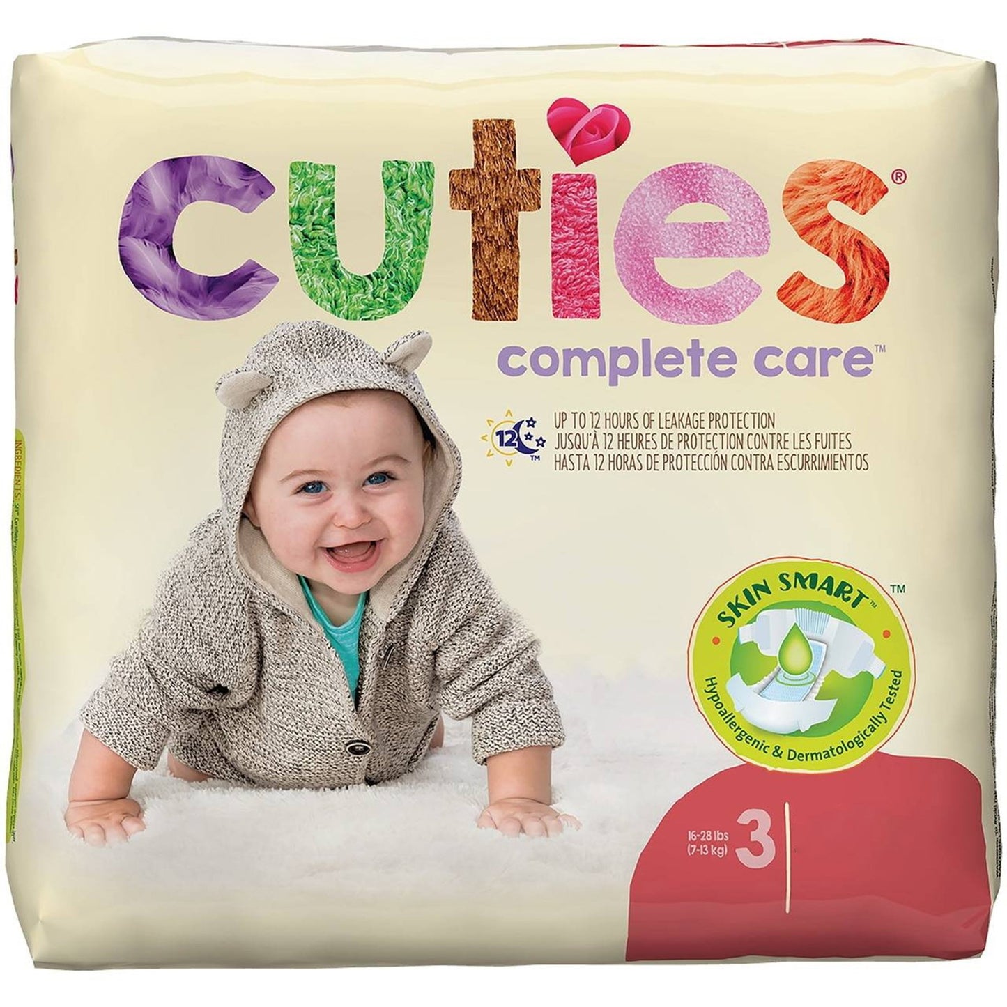 Cuties® Complete Care Diapers, Size 3 CDB003