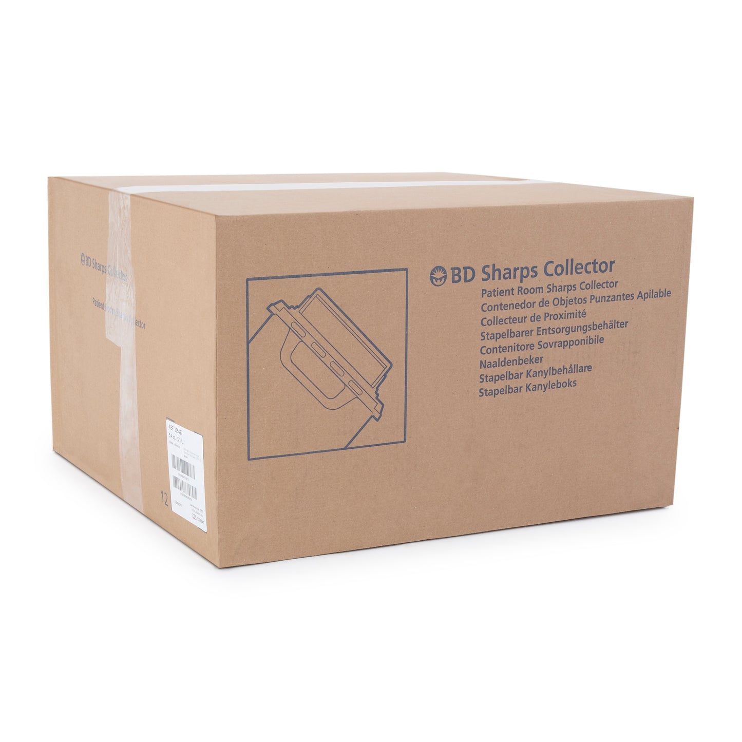 BD Multi-purpose Sharps Container, 12 x 12 x 4-4/5 Inch 305427