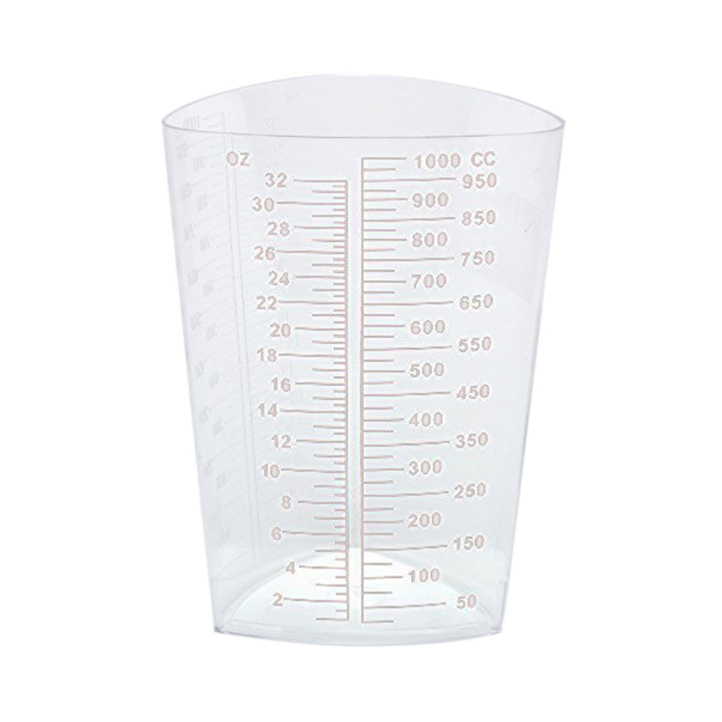 Graduated Beaker Oakridge Products Pathology Container Polypropylene 1,000 mL (32 oz.) - 0410-1100