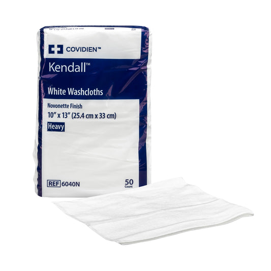 Washcloth Kendall™ 10 X 13 Inch White Disposable - 6040N