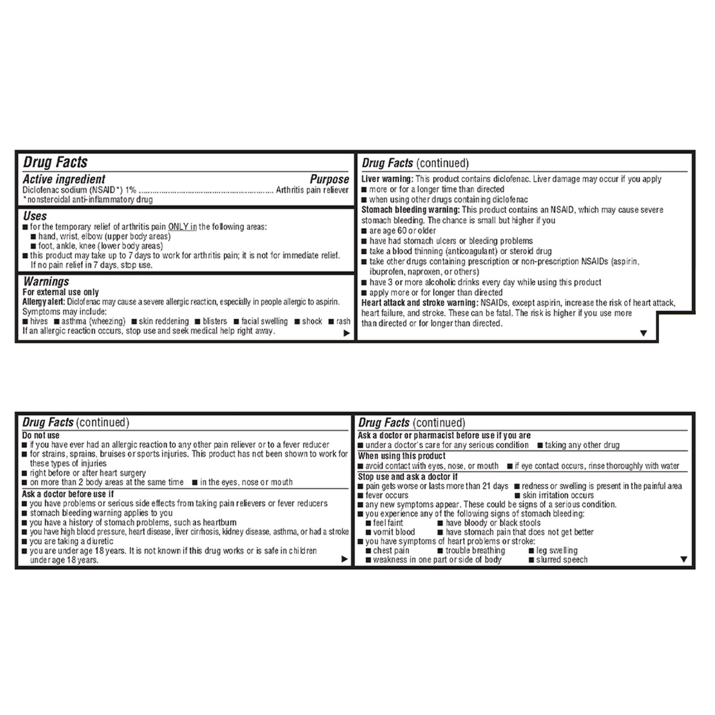 Geri-Care® 1% Diclofenac Sodium Topical Gel NSAID Arthritis Pain Reliever S140-01-GCP