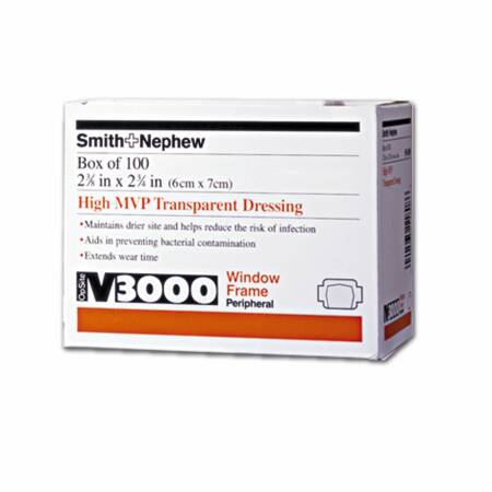 IV3000™ 1-Hand Delivery Moisture Responsive Catheter Dressing, 3½ x 4¾ Inch 66004009