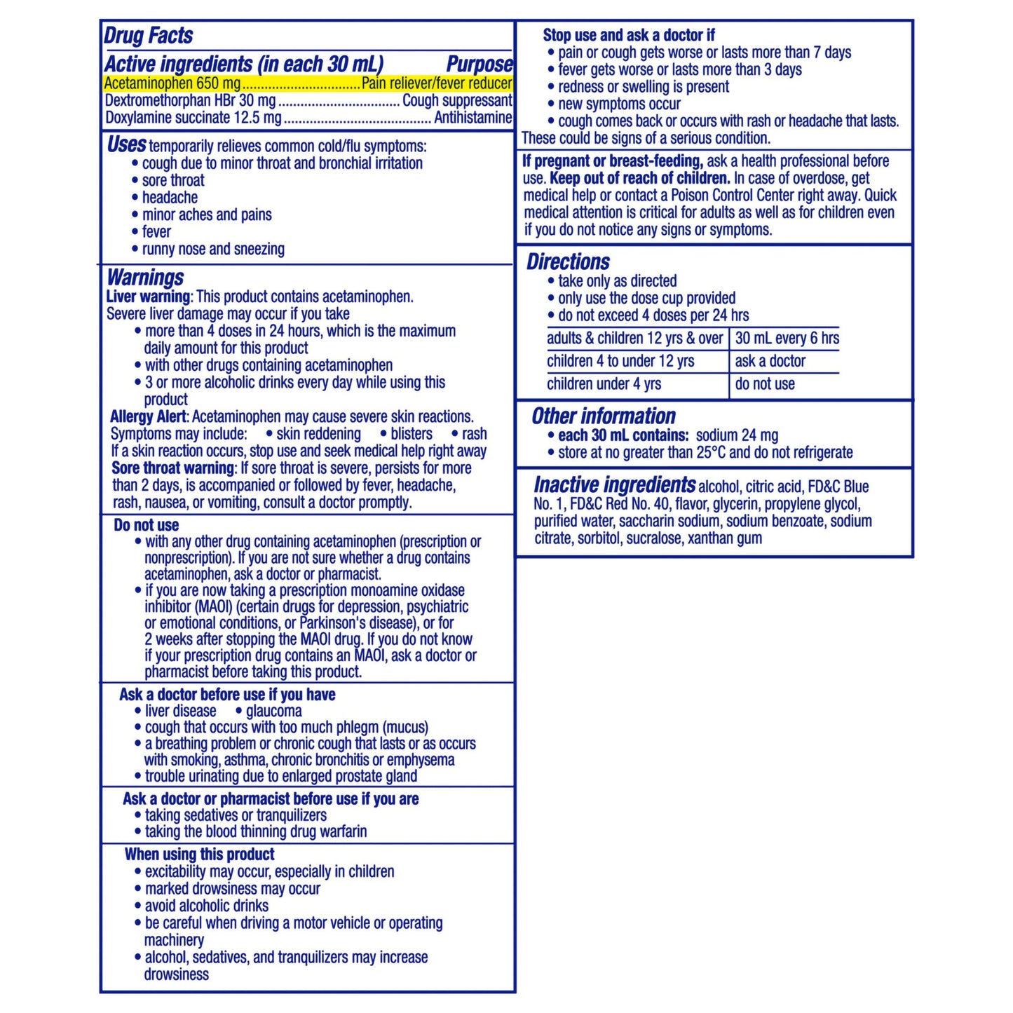 NyQuil Cold & Flu, Cherry Flavor 37000080812