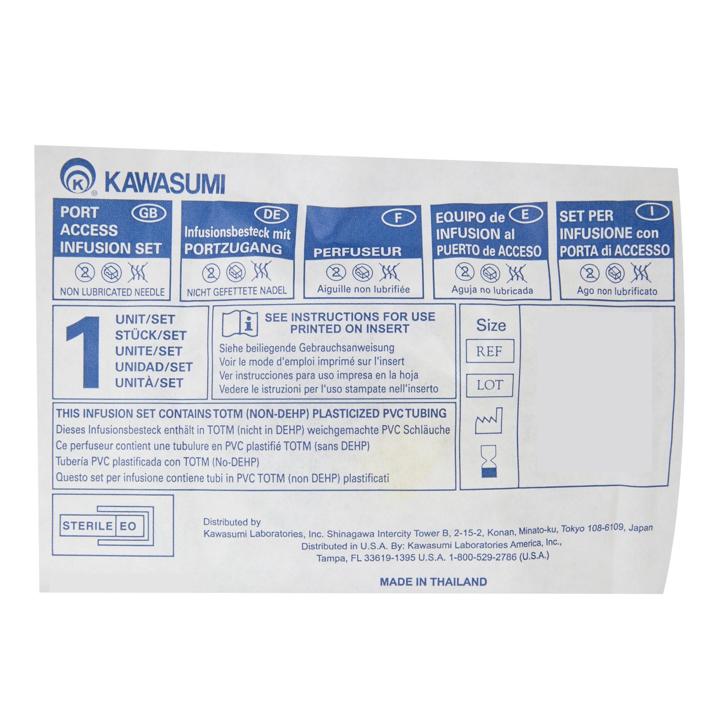 Kawasumi Huber Infusion Set PI03001