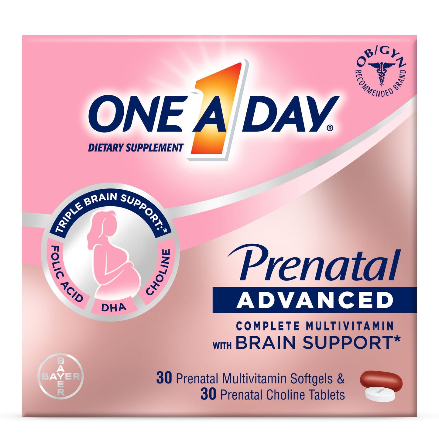 One A Day Prenatal Advanced Softgels and Tablets 1650058657