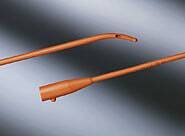 Urethral Catheter Bard® Coude Tip Red Rubber 18 Fr. 16 Inch - 120618