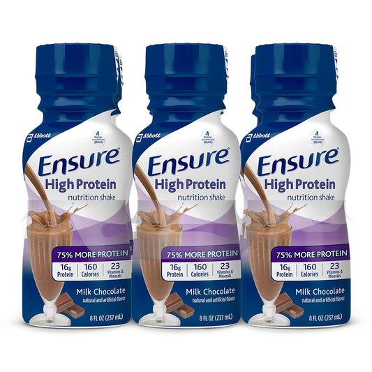 Ensure® High Protein Therapeutic Nutrition, Chocolate, 8-ounce bottle 64115