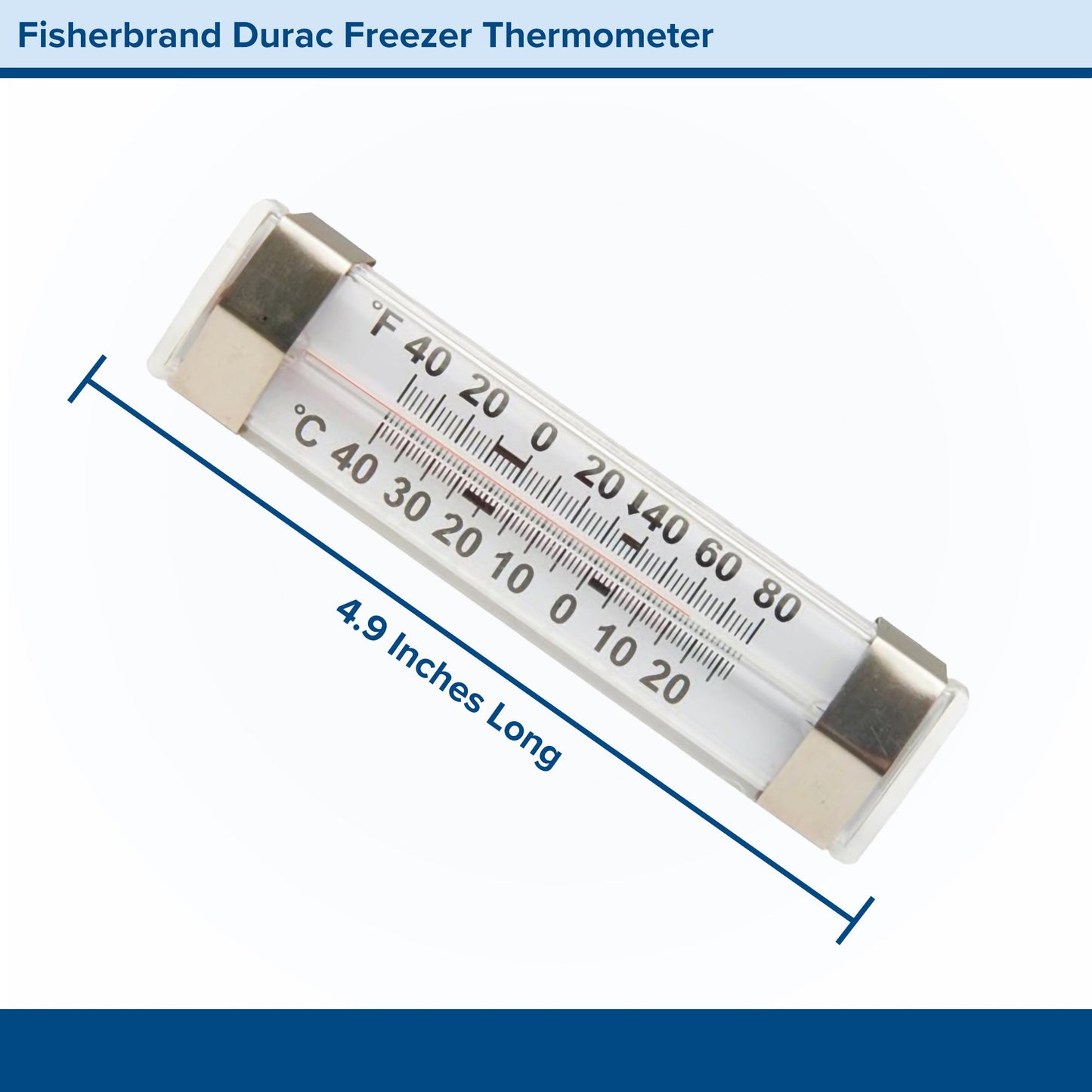 Fisherbrand™ Dual-Scale Refrigerator / Freezer Thermometer, -40° to +80° F 13201966