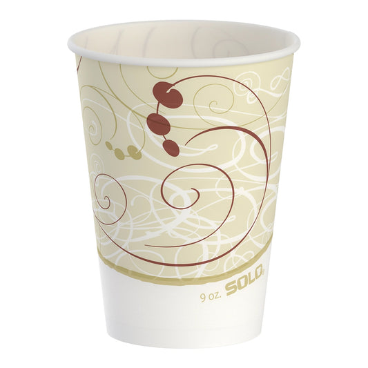 RJ Schinner Co Solo Wax Coated Paper Drinking Cup, 9-ounce R9N-J8000, Case of 2000