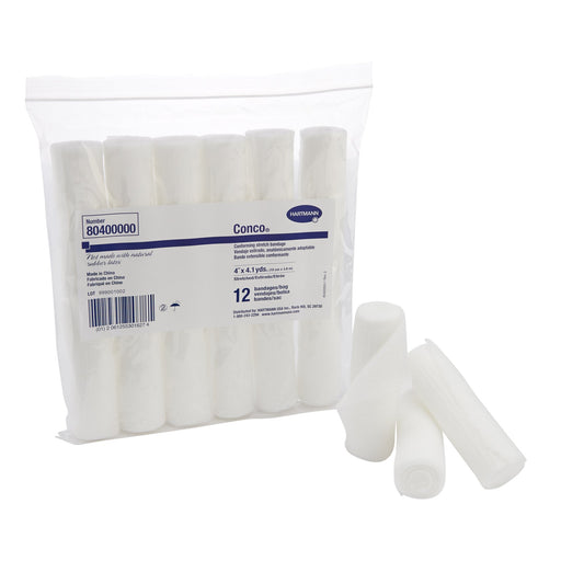 Conforming Bandage Conco® 4 Inch X 4-1/10 Yard 1-Ply NonSterile 12 per Pack - 80400000