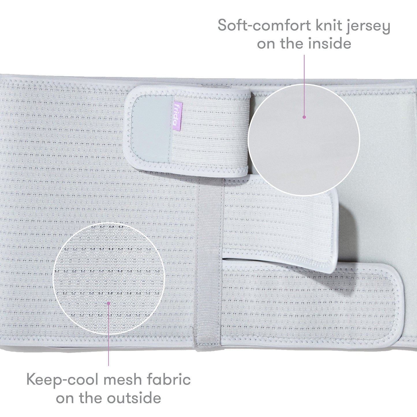 Abdominal Binder Fridababy® Small / Medium Hook and Loop Strap Closure 29 to 46 Inch Waist Circumference Adult 500001066