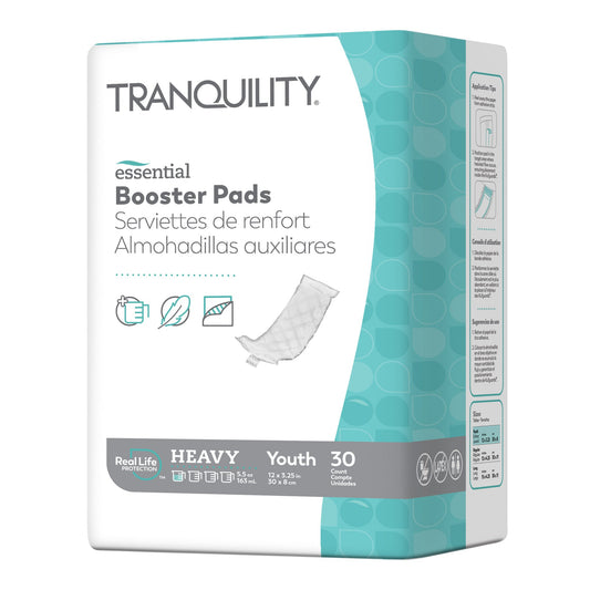 Booster Pad Tranquility® Essential 3-1/2 X 12 Inch Heavy Absorbency Super Absorbent Core One Size Fits Most - 2770