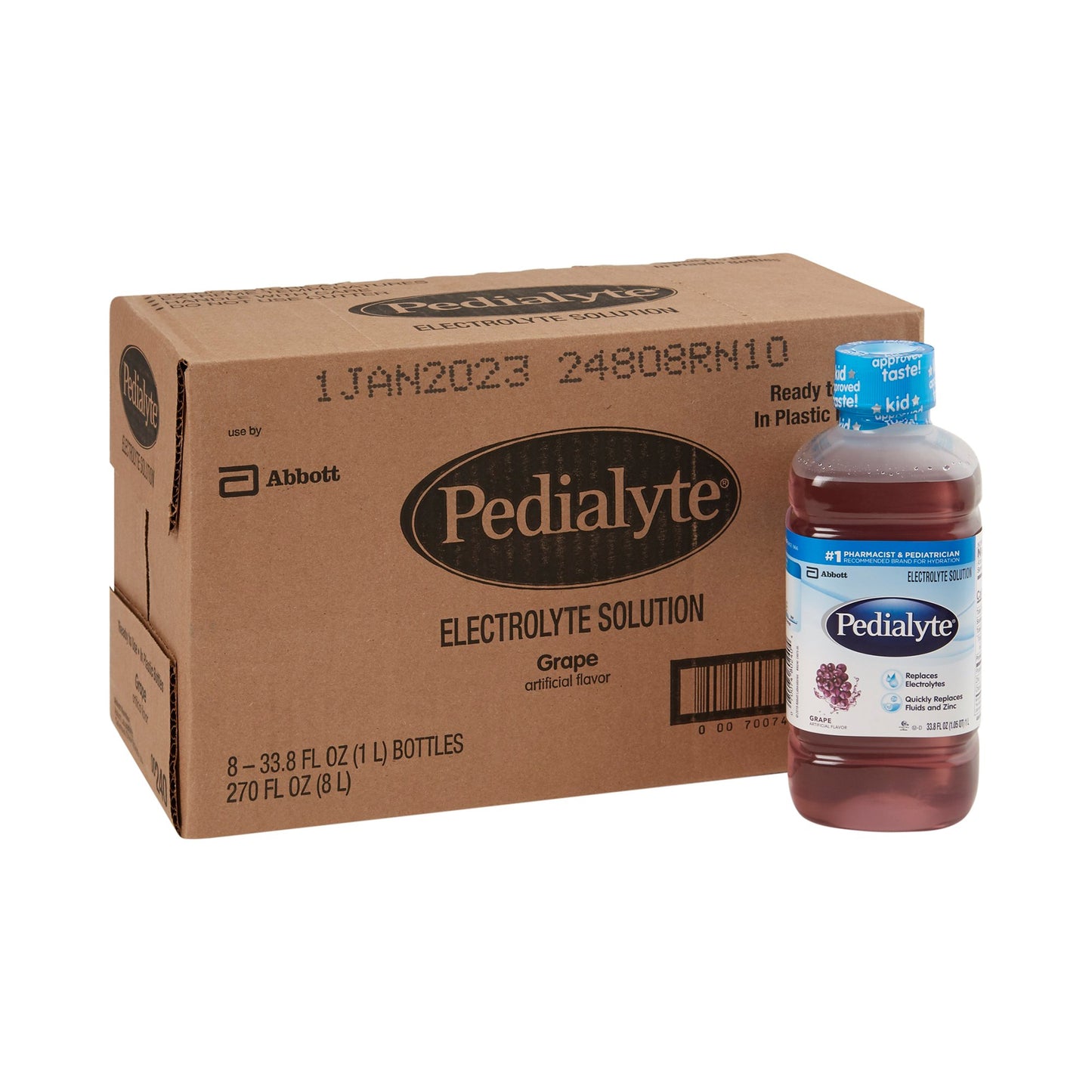 Pedialyte® Grape Electrolyte Solution, 1 Liter Bottle 00240