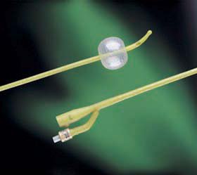 Foley Catheter Bardex® I.C. 2-Way Coude Tip 5 cc Balloon 16 Fr. Silver Hydrogel Coated Latex - 0168SI16