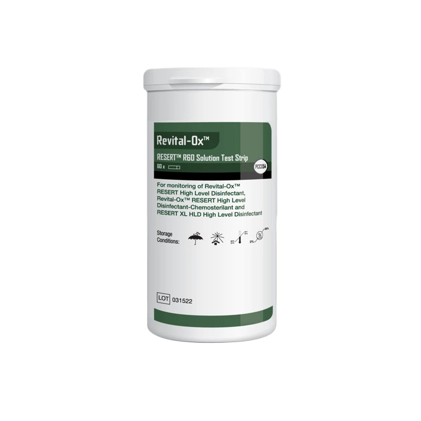 Steris Revital-Ox RESERT R60 Solution Test Strip PCC054, BT