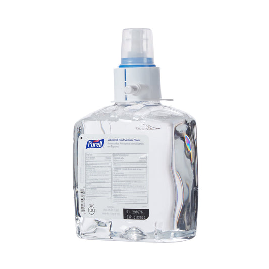 GOJO Purell Advanced Hand Sanitizer Foam, 70% Ethyl Alcohol, 1,200 mL Refill Bottle 1905-02, Case of 2