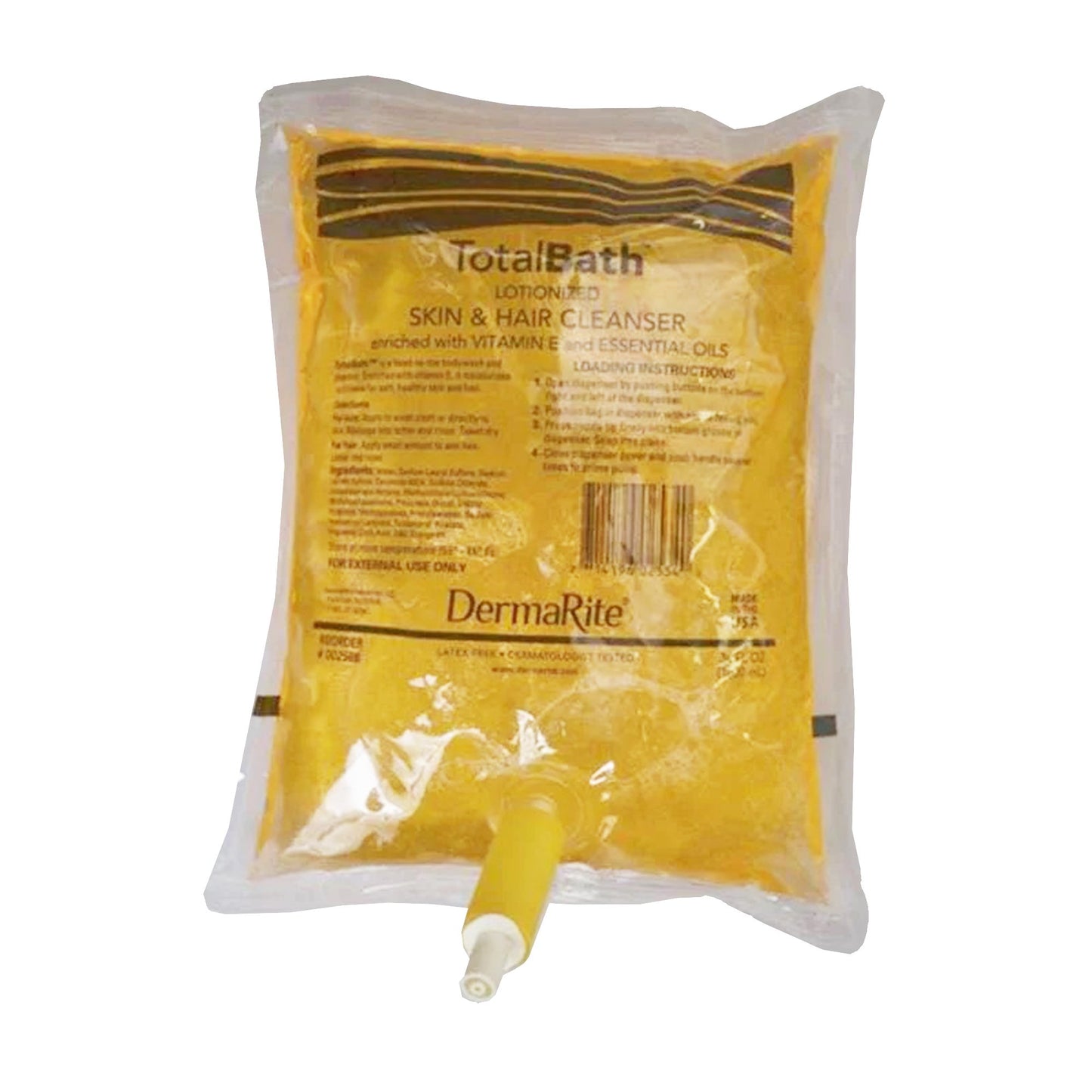Shampoo and Body Wash TotalBath® 1,000 mL Dispenser Refill Bag Scented - 0025BB