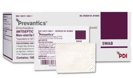 Antiseptic Prep Pad Prevantics® 3.15% / 70% Strength CHG (Chlorhexidine Gluconate) / Isopropyl Alcohol Individual Packet NonSterile 23-100-110
