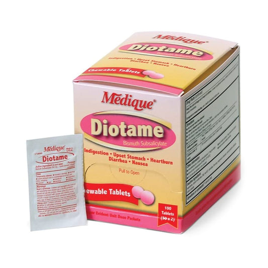 Anti-Diarrheal Diotame® 262 mg Strength Chewable Tablet 100 per Box - 22033