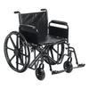 Bariatric Wheelchair McKesson Dual Axle Full Length Arm Swing-Away Footrest Black Upholstery 22 Inch Seat Width Adult 450 lbs. Weight Capacity - 146-S