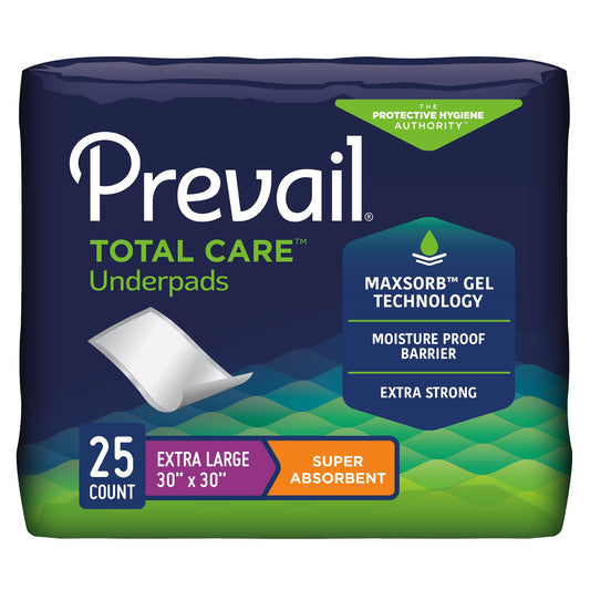 Prevail® Total Care™ Heavy Absorbency Underpad, 30x 36 Inch UP-100/1