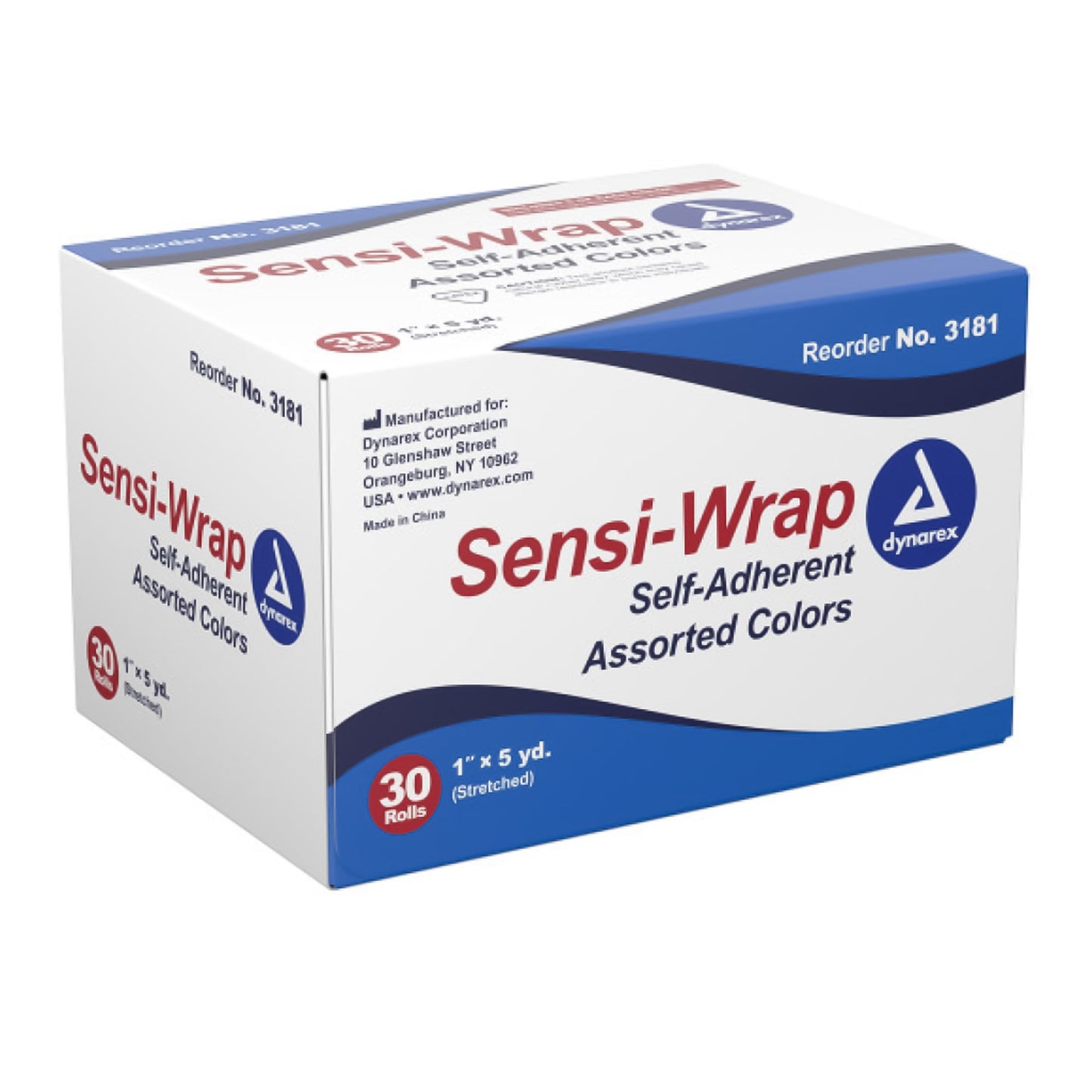 Sensi-Wrap Self-adherent Closure Cohesive Bandage, 1 Inch x 5 Yard 3181