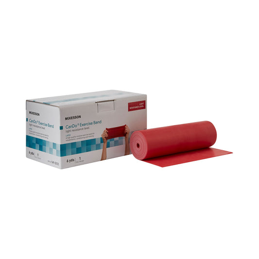 Exercise Resistance Band McKesson CanDo® Red 5 Inch X 6 Yard Light Resistance - 169-5212