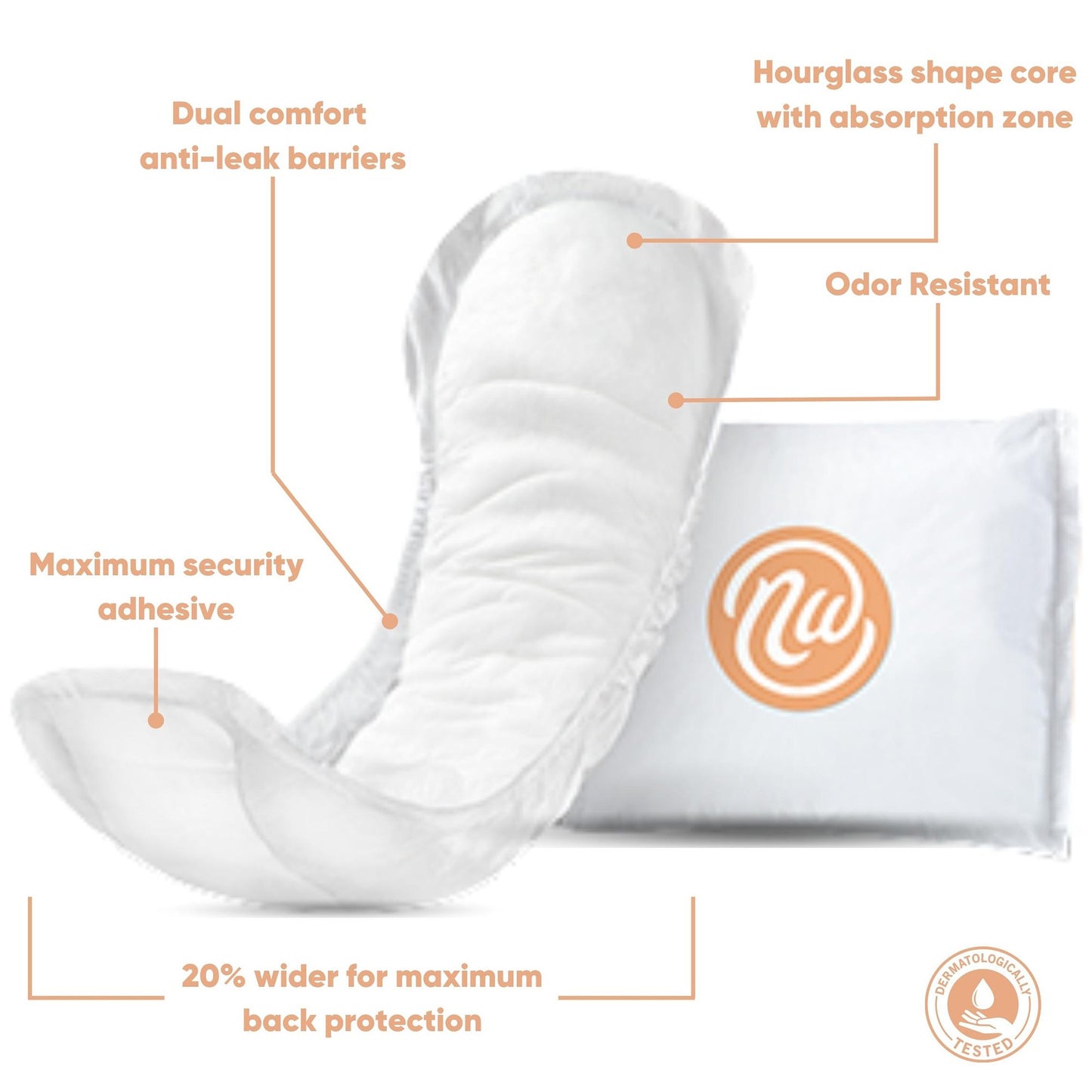 Nexwear Moderate Regular Bladder Control Pads 3390