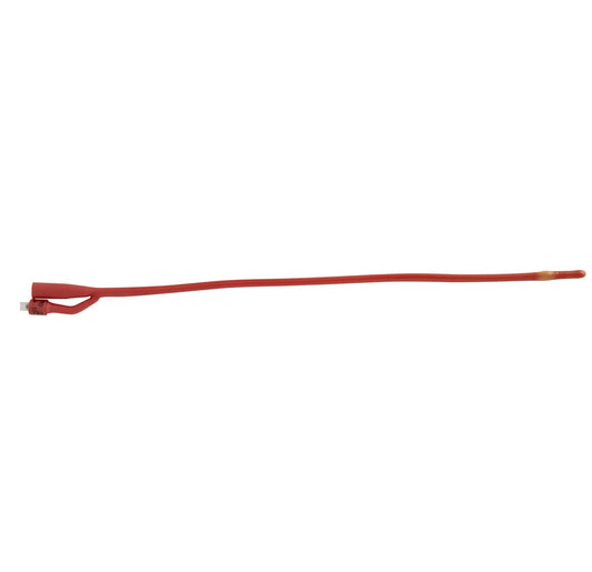 Foley Catheter Bardex® Lubricath® 2-Way Council Tip 5 cc Balloon 18 Fr. Red Rubber - 0196L18
