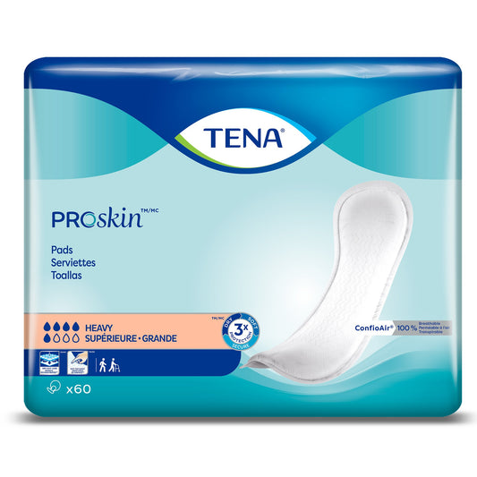 Bladder Control Pad TENA ProSkin™ Heavy 12 Inch Length Heavy Absorbency Dry-Fast Core™ One Size Fits Most - 41509