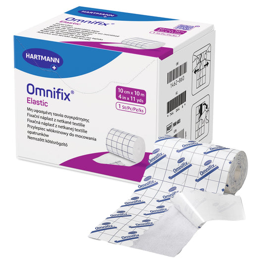 Dressing Retention Tape with Liner Omnifix® Elastic White 4 Inch X 11 Yard Nonwoven NonSterile - 900603