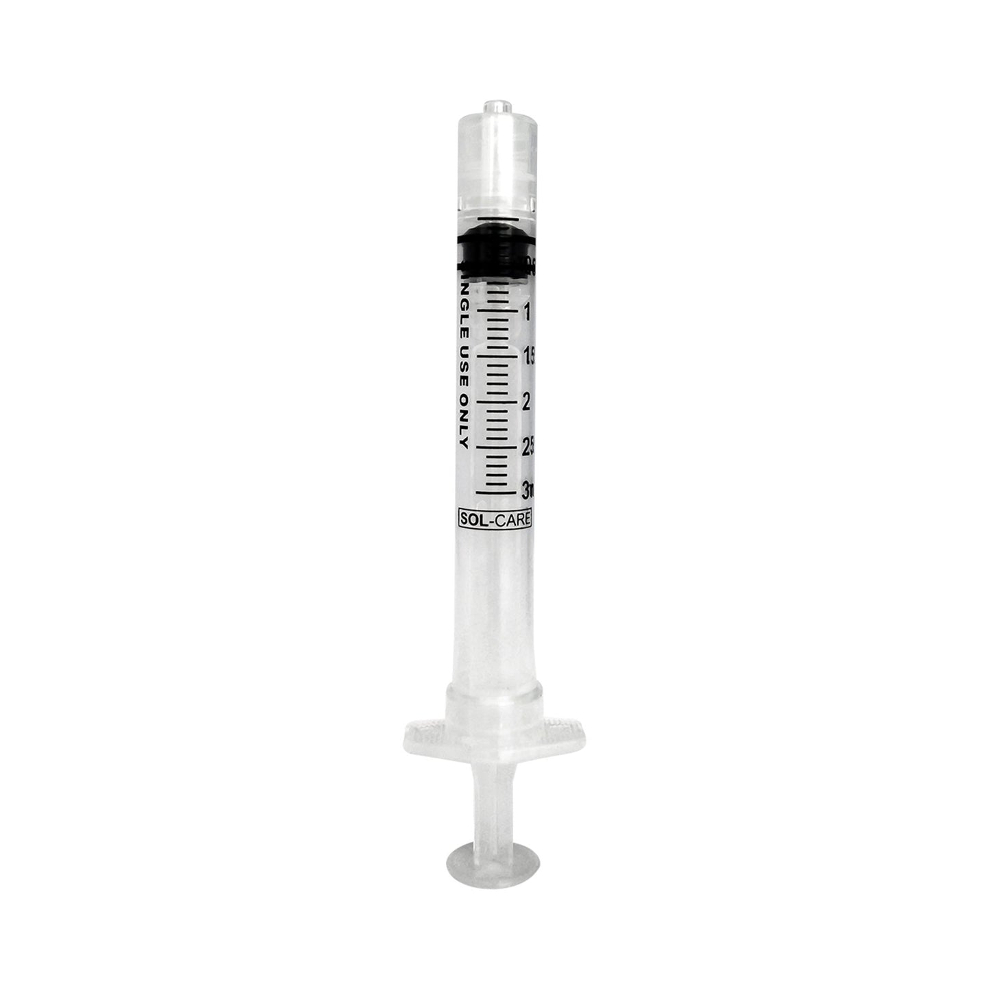 General Purpose Syringe Sol-Care™ 3 mL Luer Lock Tip Retractable Safety - 120006IM
