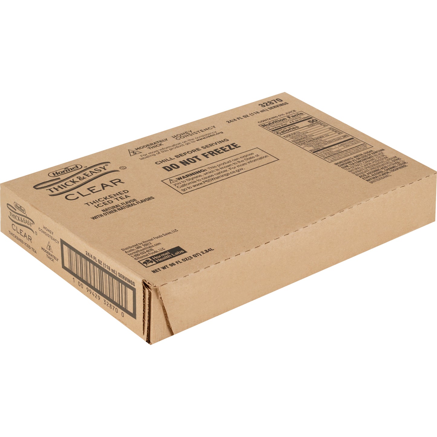 Thick & Easy® Clear Honey Consistency Iced Tea Thickened Beverage, 4-ounce Cup 32870