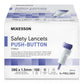 McKesson Push Button Safety Lancet, 28 Gauge 16-PBSL28GX