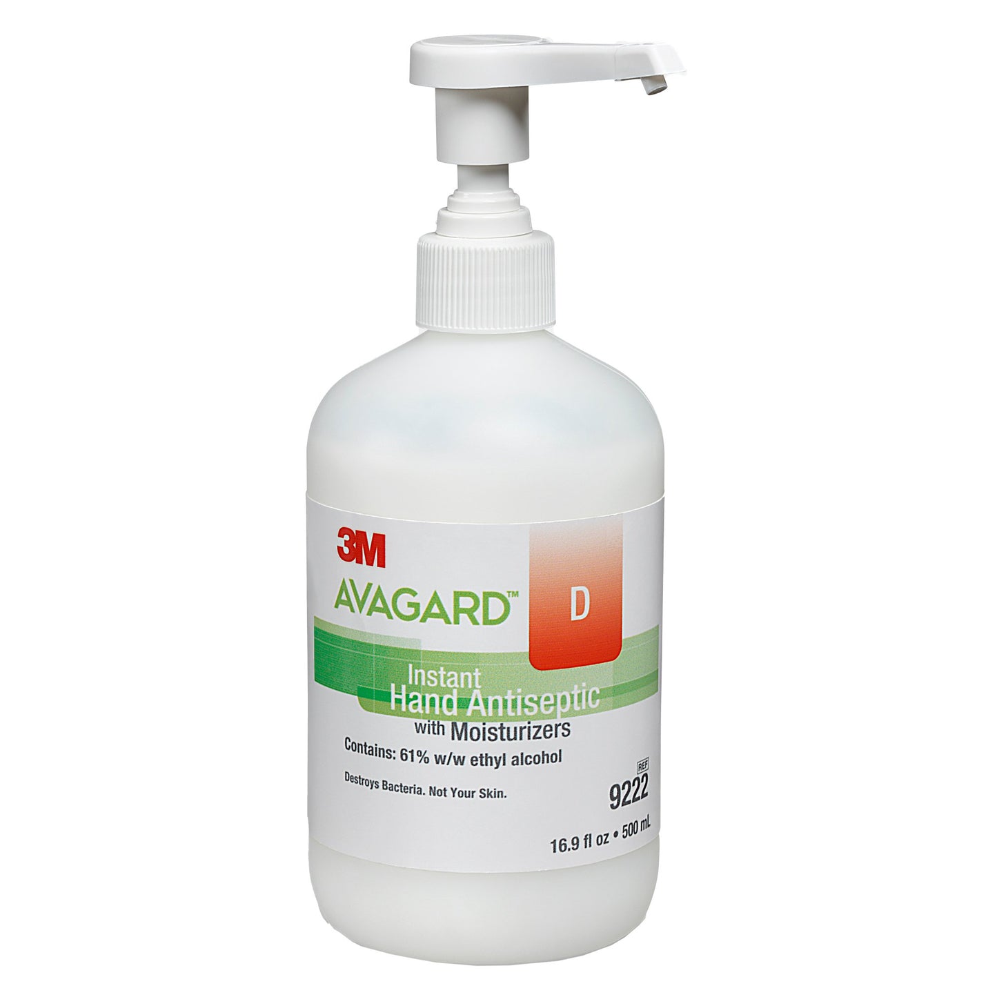 3M Avagard D Hand Antiseptic, 16 oz, Pump Bottle 9222
