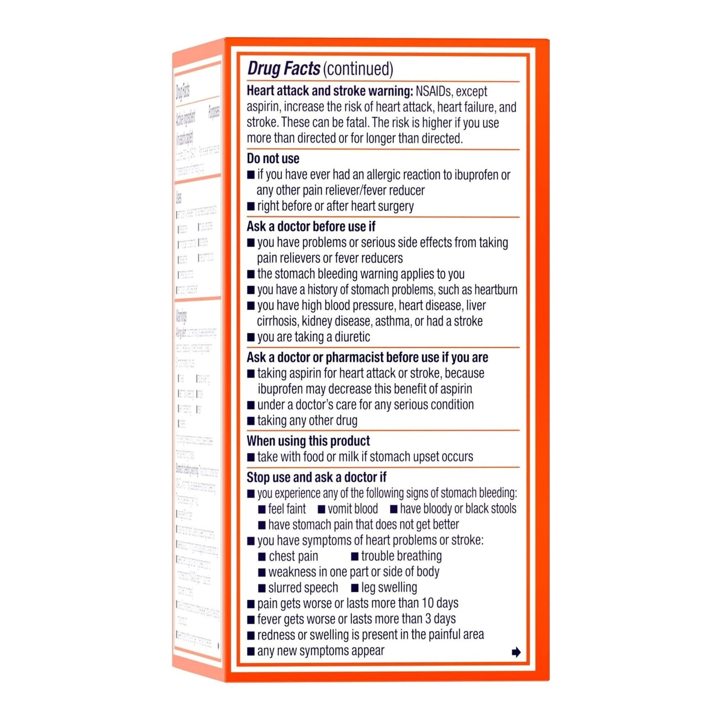 Motrin IB Ibuprofen Coated Caplets 50580023003