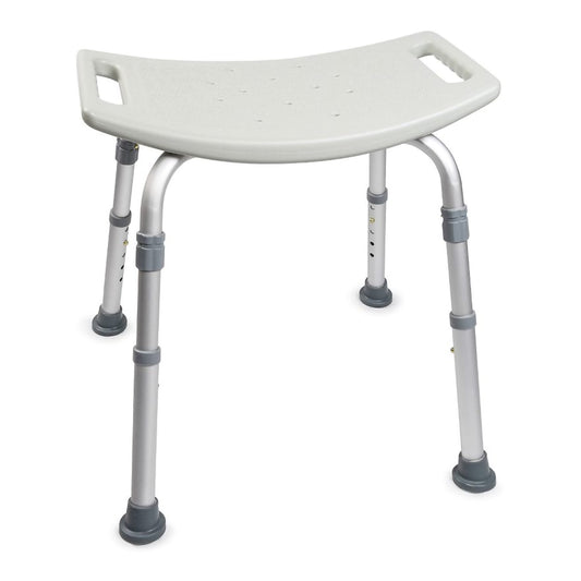 Bath Bench McKesson Without Arms Aluminum Frame Without Backrest 19-1/4 Inch Seat Width 300 lbs. Weight Capacity - 146-12203KD-1