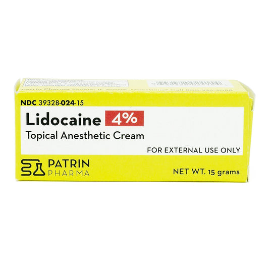Patrin Pharma 4% Lidocaine Topical Anesthetic Cream 39328002415