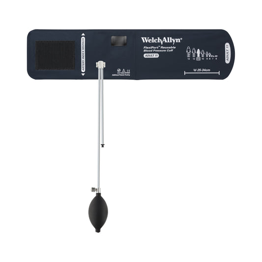 Reusable Blood Pressure Cuff and Bulb FlexiPort® 25 to 34 cm Arm Nylon Cuff Adult Cuff - REUSE-11-2BV