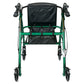McKesson Folding Aluminum Four-Wheel Rollator, Green 146-R726GR